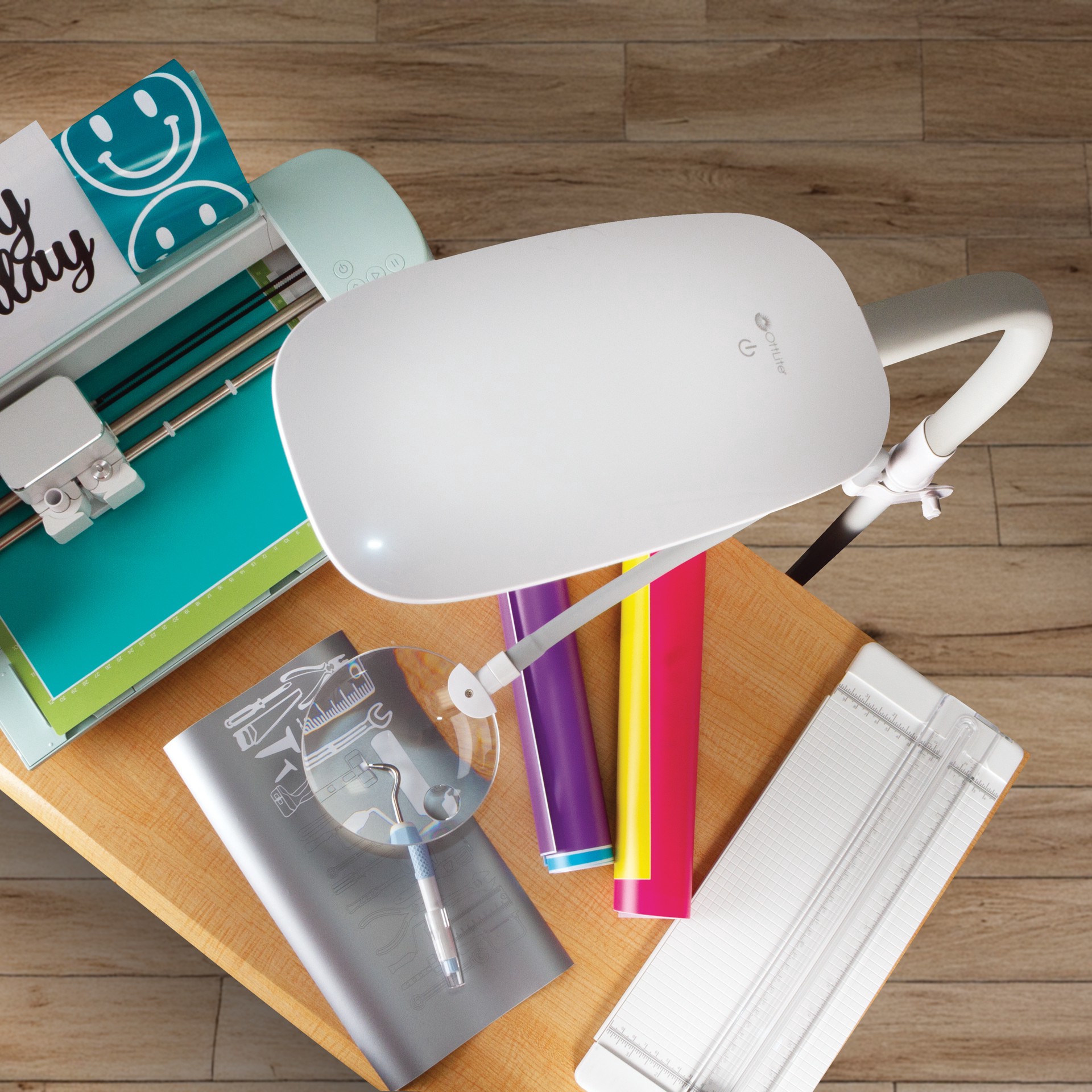 slide 10 of 11, Ott Lite Ottlite Easyview Led Craft Floor Lamp, 8.1875 in x 11 in