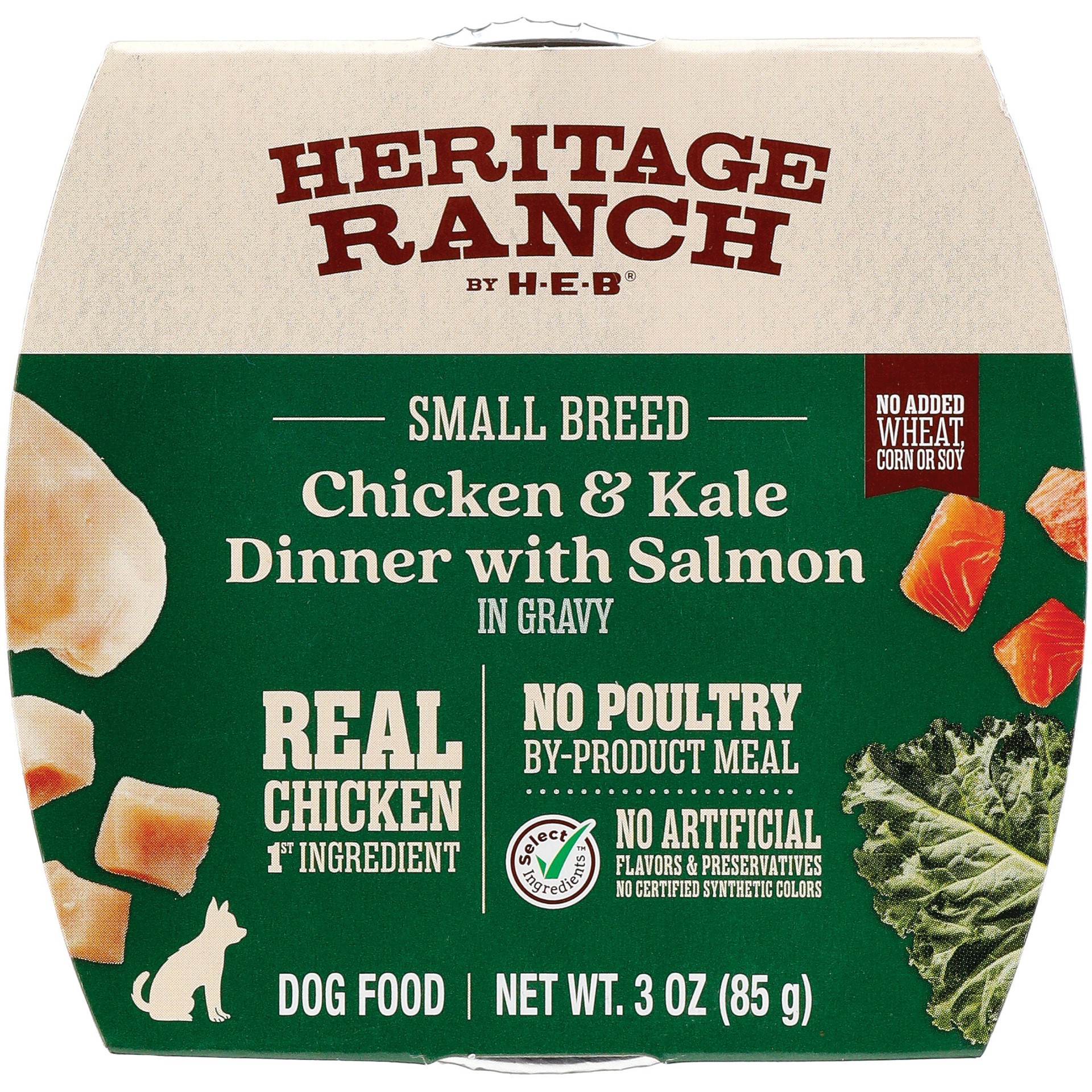 Heritage Ranch by H E B Chicken Kale Dinner Wet Dog Food 3 oz