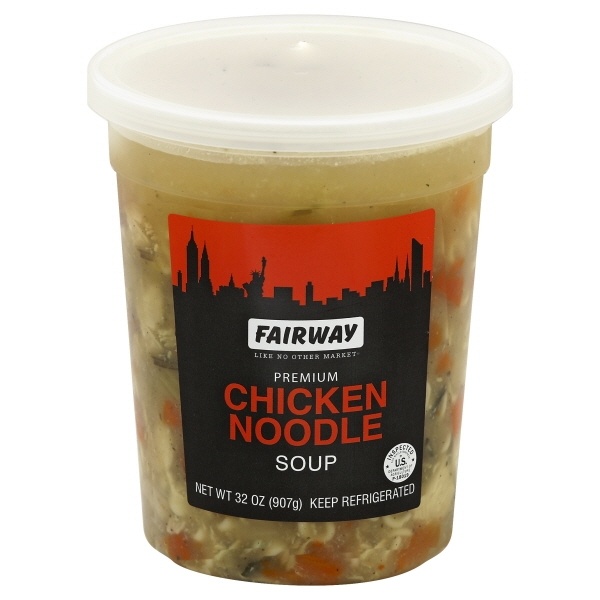 slide 1 of 1, Fairway Chicken Noodle Soup, 32 oz