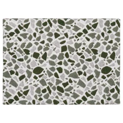 Room & Retreat Terrazzo Placemat Green Tonal, 13 in x 18 in