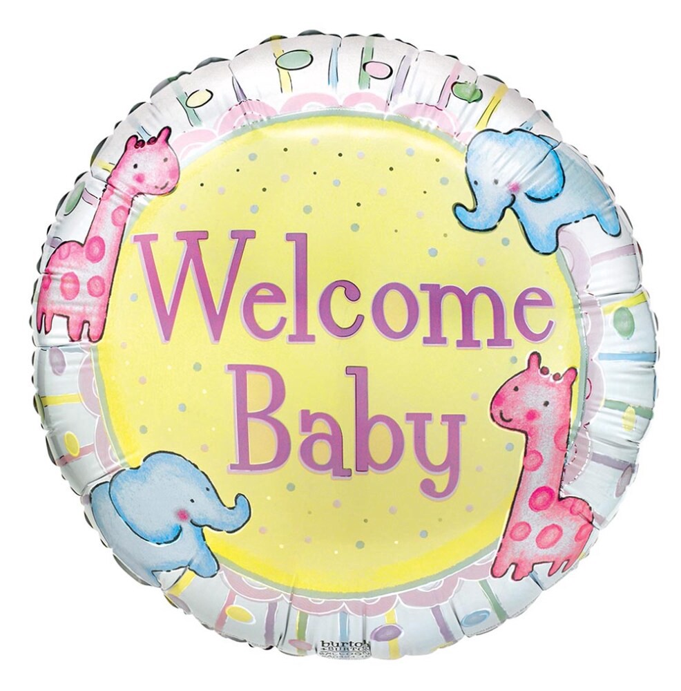 slide 1 of 1, Welcome Baby Helium Filled Balloon, 1 ct