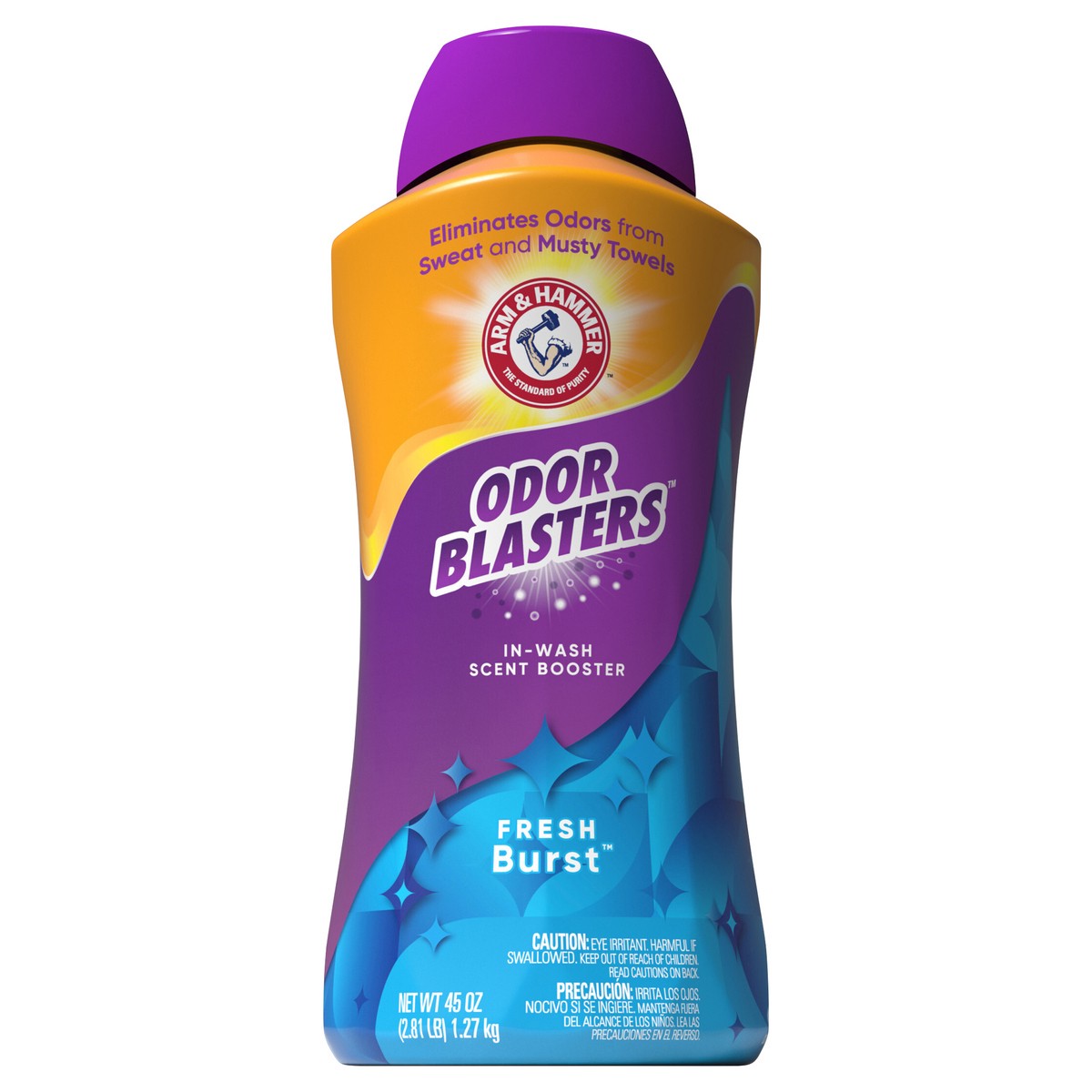 slide 1 of 12, ARM & HAMMER Odor Blasters In-Wash Scent Booster, Laundry Scent Booster Fresh Burst Scent, 45 Oz, 45 oz