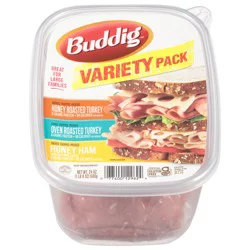 Buddig Honey Roasted Turkey/Oven Roasted Turkey/Honey Ham Lunch Meat Variety Pack 24 oz