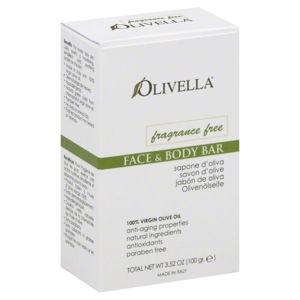 slide 1 of 1, Olivella Unscented Olive Oil Bar, 3.52 oz