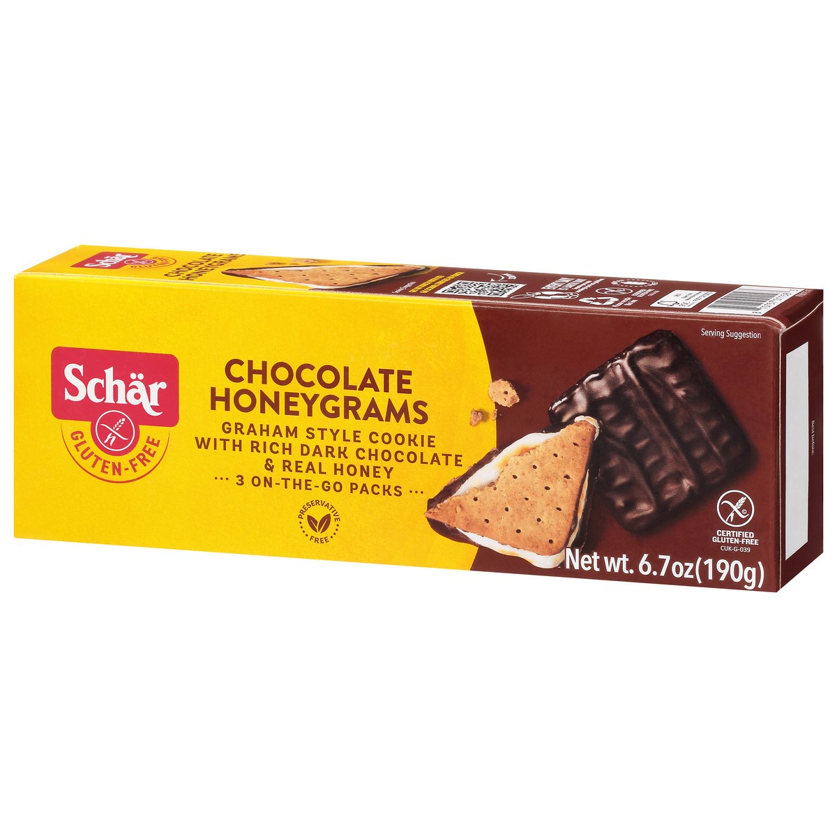 slide 15 of 15, Schär Schar/Cookie Choc Honeygram 6.7 Oz, 3 ct