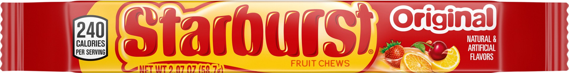 slide 1 of 8, STARBURST Original Fruit Chews Chewy Candy, Full Size, 2.07 oz, 2.07 oz