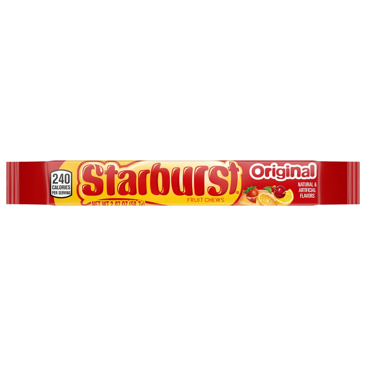 slide 1 of 8, STARBURST Original Fruit Chews Chewy Candy, Full Size, 2.07 oz, 2.07 oz