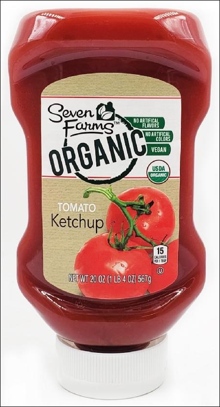 slide 1 of 1, Seven Farms Organic Tomato Ketchup, 20 oz