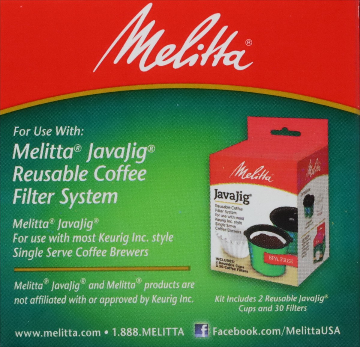 slide 9 of 9, Melitta Java Jig Single Filter - 60 ct, 60 ct