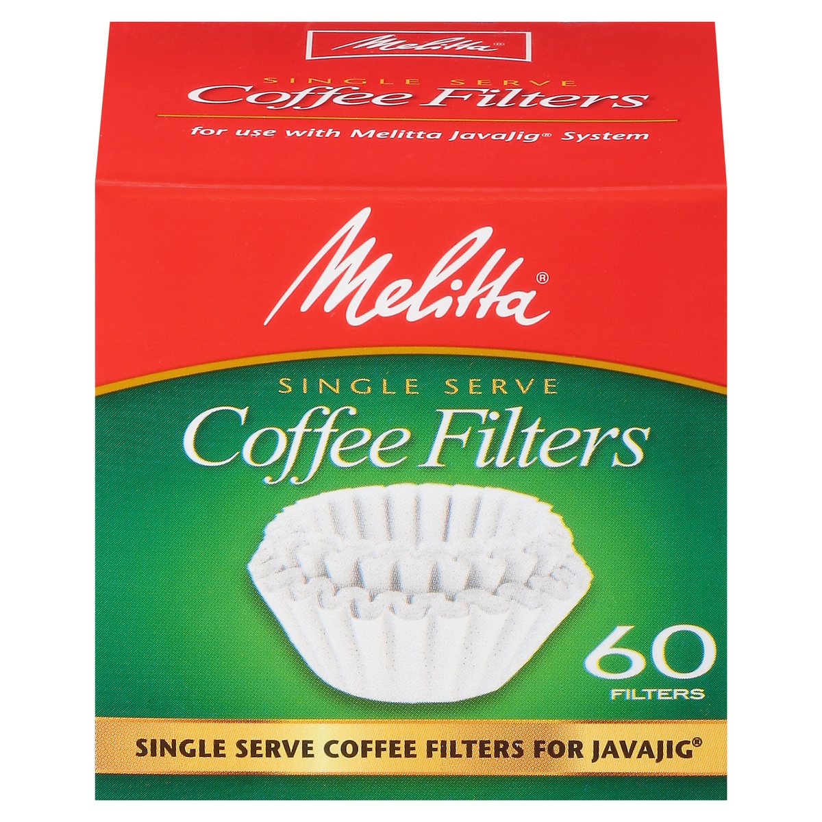 slide 1 of 9, Melitta Java Jig Single Serve Coffee Filters, 60 ct