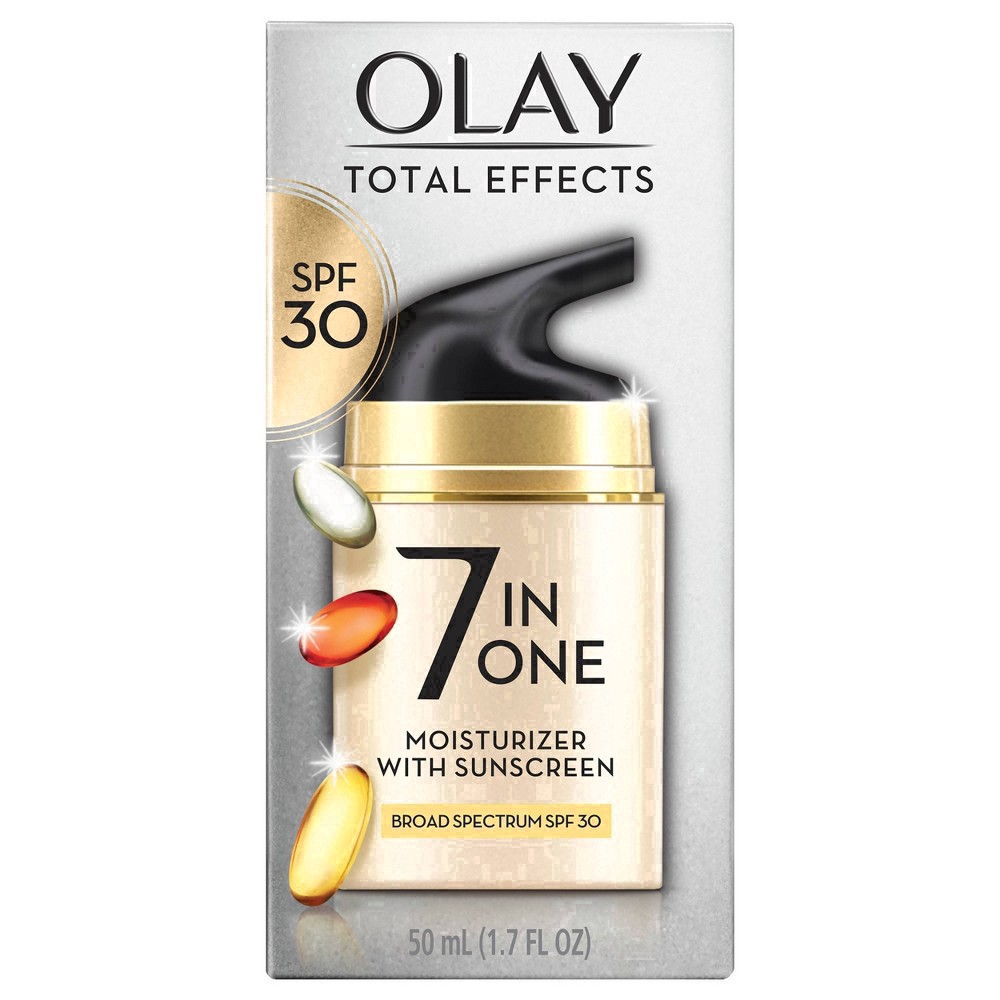 slide 12 of 48, Olay Total Effects Face Moisturizer SPF 30, 1.7 fl oz, 30 ct; 1.7 fl oz