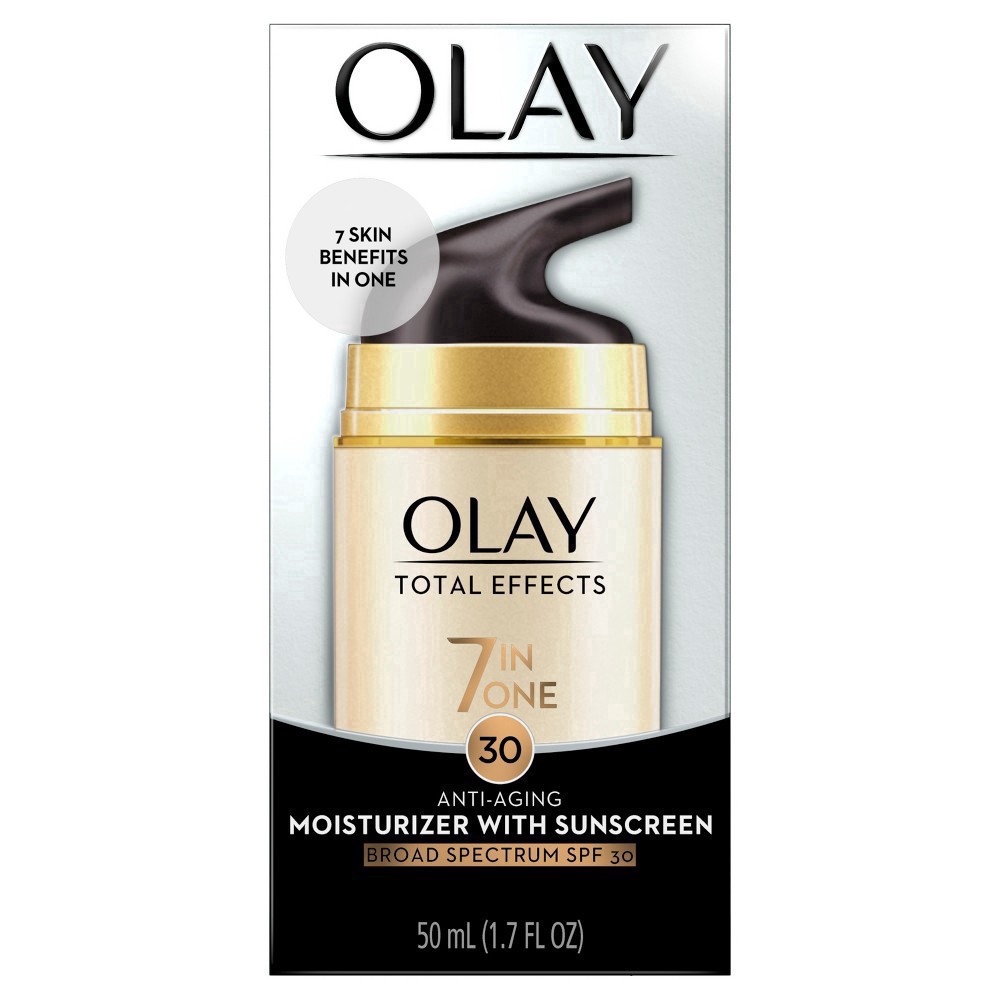 slide 47 of 48, Olay Total Effects Face Moisturizer SPF 30, 1.7 fl oz, 30 ct; 1.7 fl oz