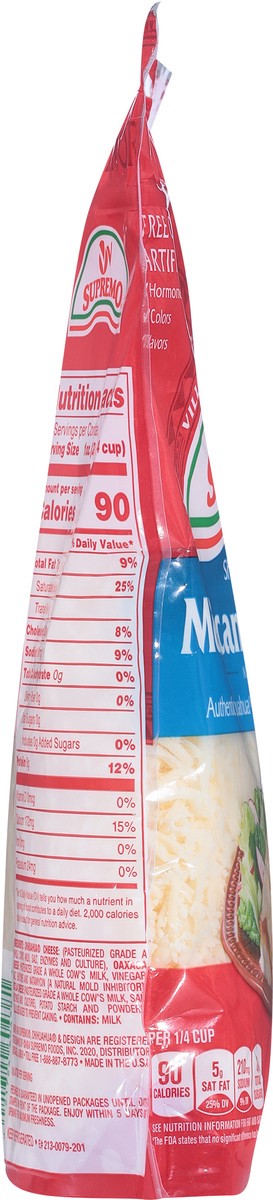 slide 8 of 13, Supremo Shredded Mexican 3 Cheese 16 oz, 16 oz