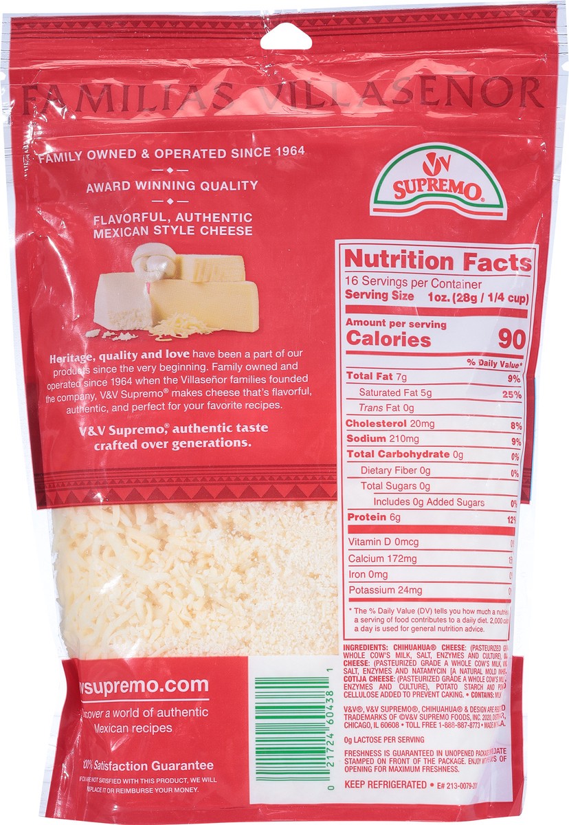 slide 13 of 13, Supremo Shredded Mexican 3 Cheese 16 oz, 16 oz