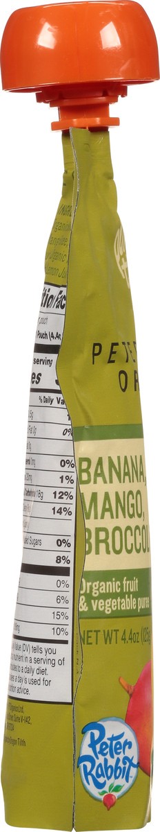 slide 9 of 9, Pumpkin Tree Peter Rabbit Organics Organic Banana, Mango, Broccoli & Kale Fruit & Vegetable Puree 4.4 oz, 4.4 oz