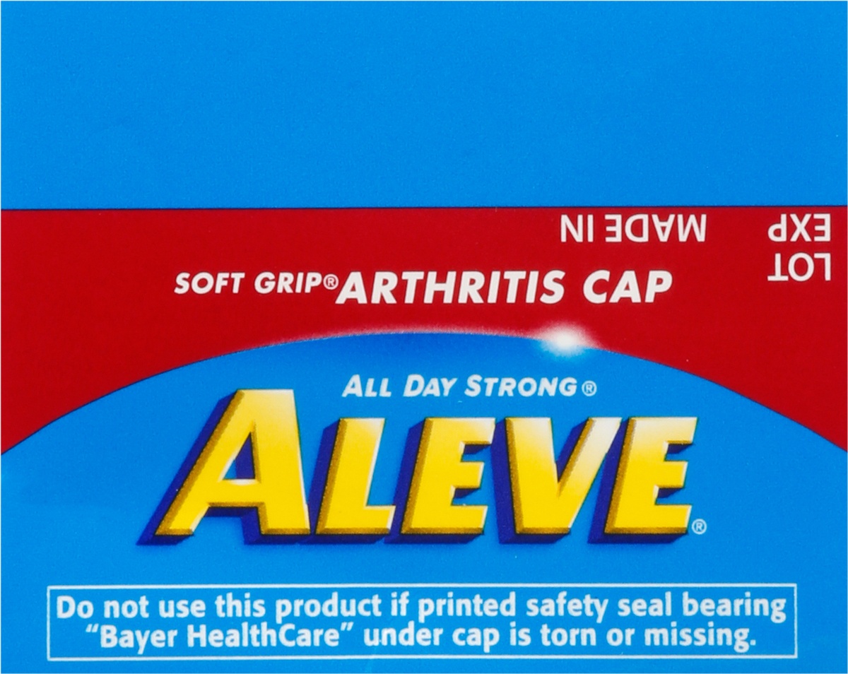 Aleve Soft Grip Arthritis Cap Pain Reliever/Fever Reducer Naprozen ...