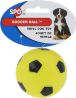 slide 1 of 4, SPOT Dog Toy Vinyl Soccer Ball 3 Inch - Each, 1 ct