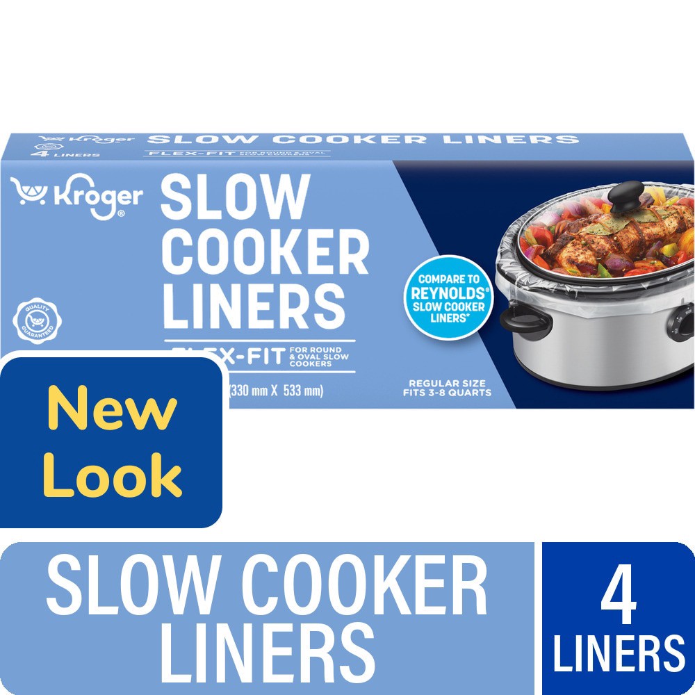 slide 1 of 5, Kroger Home Sense Slow Cooker Liners, 4 ct
