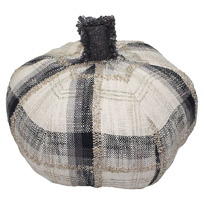 slide 1 of 2, Bee & Willow Home Bee & Willow Plaid Pumpkin Throw Pillow, 1 ct