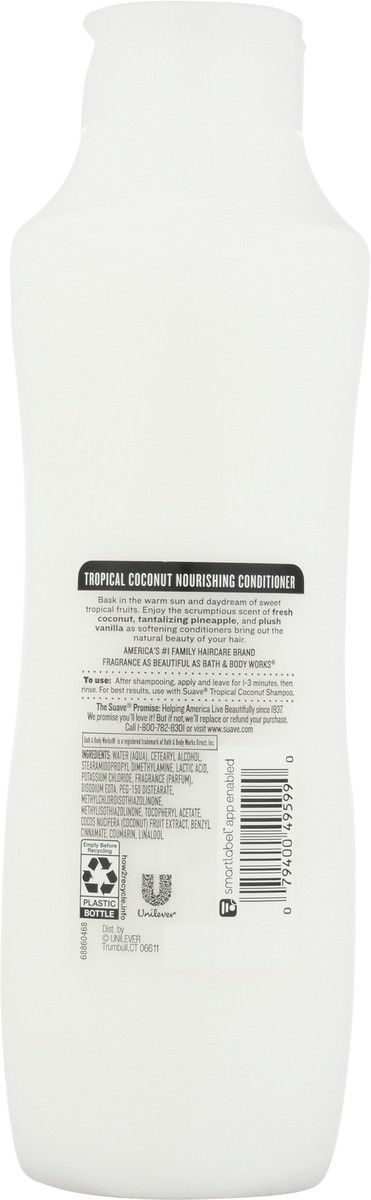 slide 3 of 9, Suave Essentials Nourishing Conditioner, Tropical Coconut Infused with Coconut Extract and Vitamin E, Conditioner with a Long Lasting Fragrance 22.5 oz, 22.5 oz