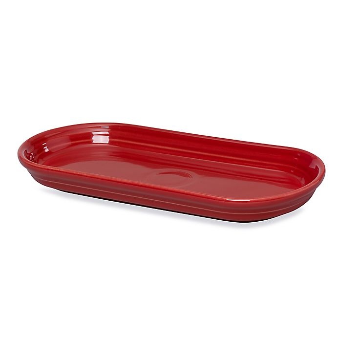 slide 1 of 3, Fiesta Bread Tray - Scarlet, 1 ct