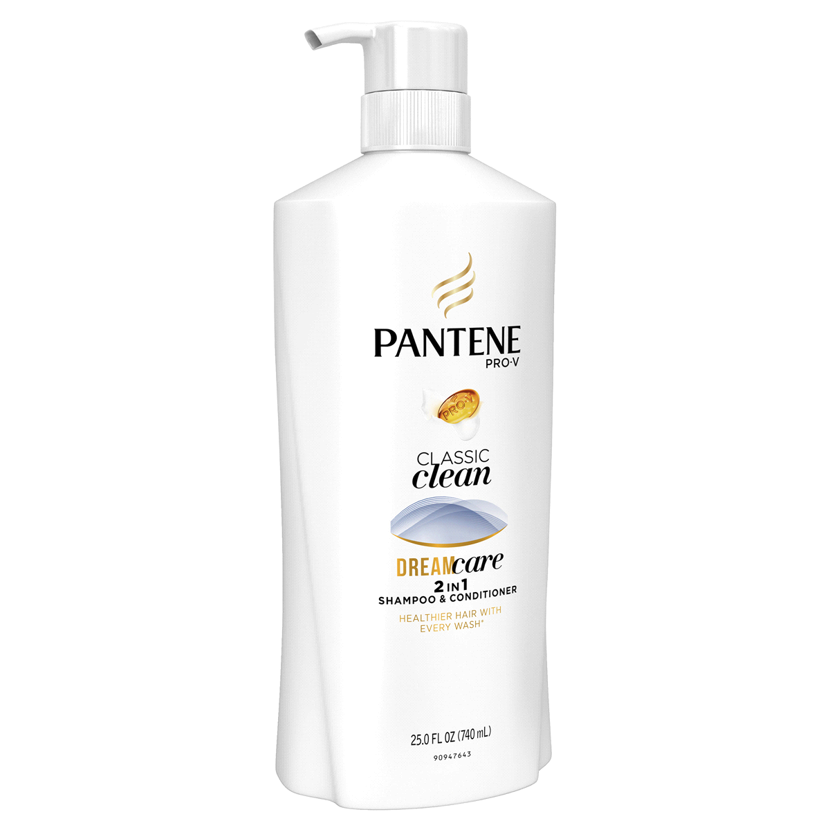 slide 2 of 5, Pantene Pro-V Classic Clean Dream Care 2 in 1 Shampoo and Conditioner, 25 fl oz