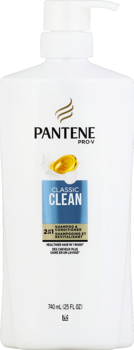 slide 5 of 6, Pantene Pro-V Classic Clean 2In1 Shampoo & Conditioner, 25 fl oz
