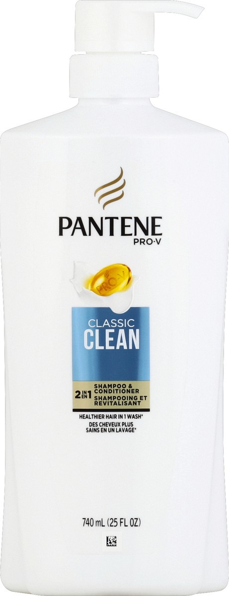 slide 2 of 6, Pantene Pro-V Classic Clean 2In1 Shampoo & Conditioner, 25 fl oz