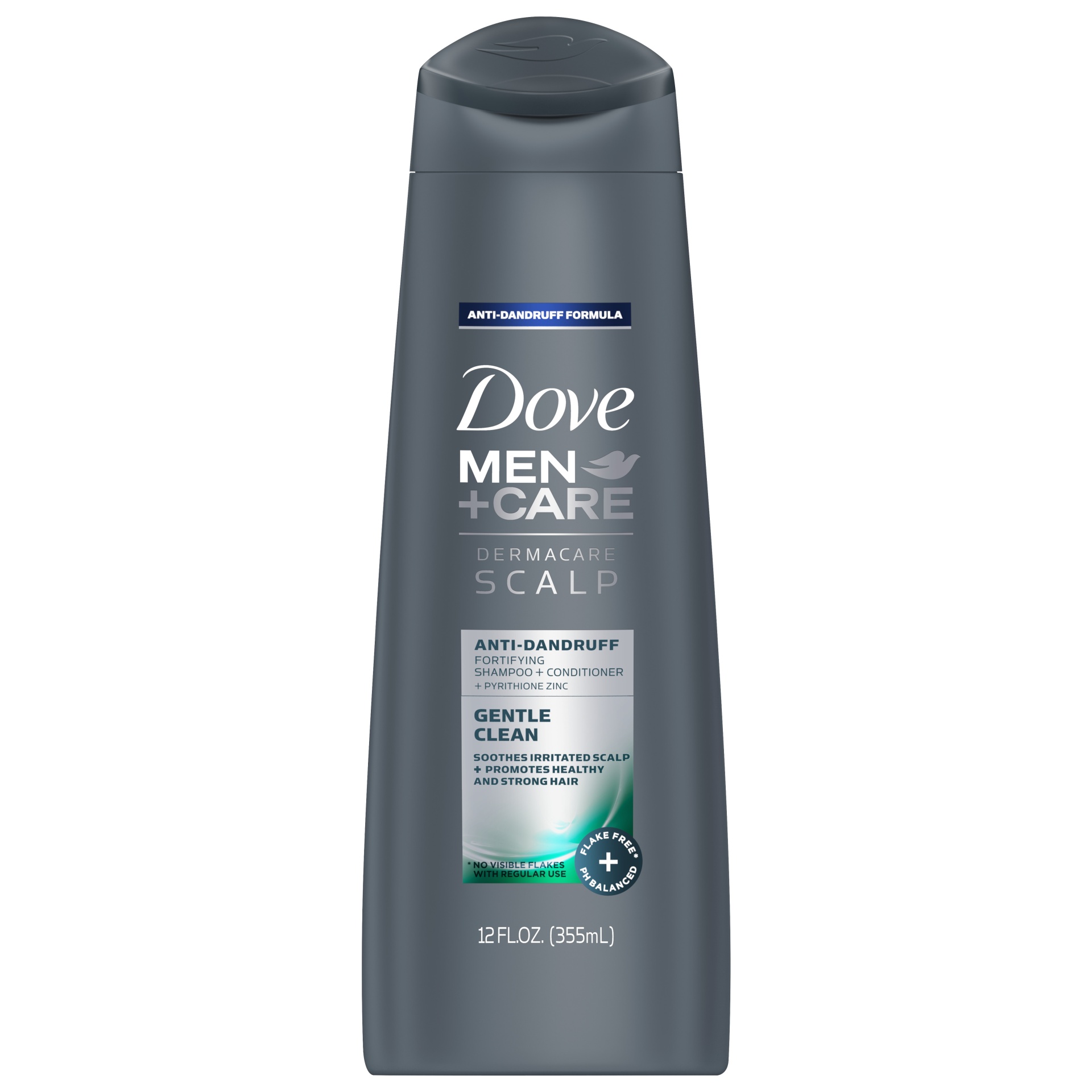 slide 1 of 1, Dove Men + Care 2-In-1 Gentle Clean Shampoo and Conditioner, 12 fl oz