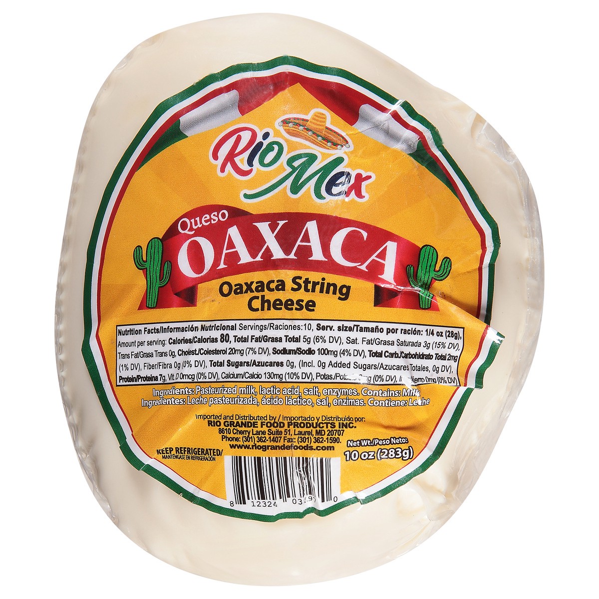 slide 11 of 11, Rio Mexican Oaxaca String Cheese - 10 Oz, 10 oz