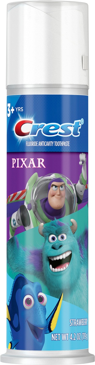 slide 3 of 5, Crest Pixar Fluoride Anticavity Strawberry Toothpaste 4.2 oz, 4.2 oz