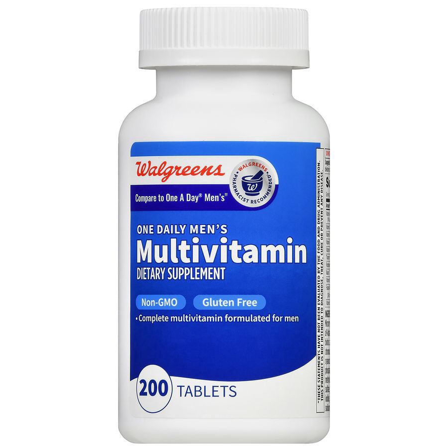 slide 5 of 5, Walgreens One Daily Men's Multivitamin Tablets, 200 ct