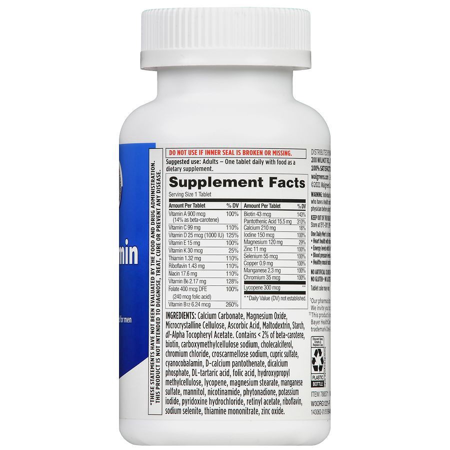 slide 3 of 5, Walgreens One Daily Men's Multivitamin Tablets, 200 ct