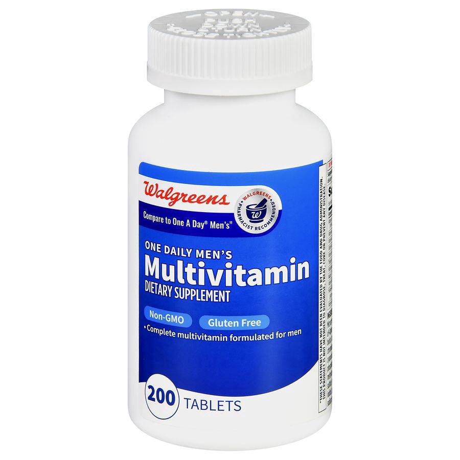 slide 1 of 5, Walgreens One Daily Men's Multivitamin Tablets, 200 ct