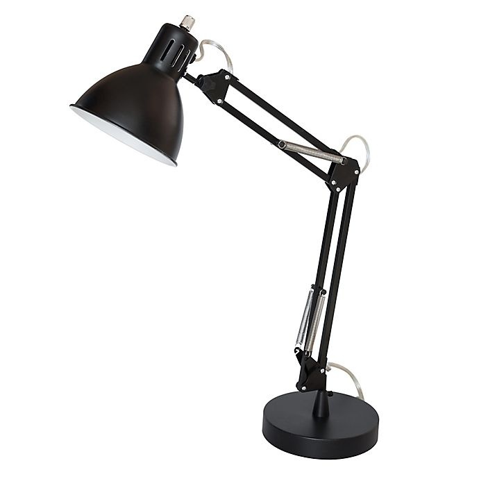 slide 1 of 2, Marmalade Architect Adjustable Desk Lamp with USB Port - Black, 1 ct