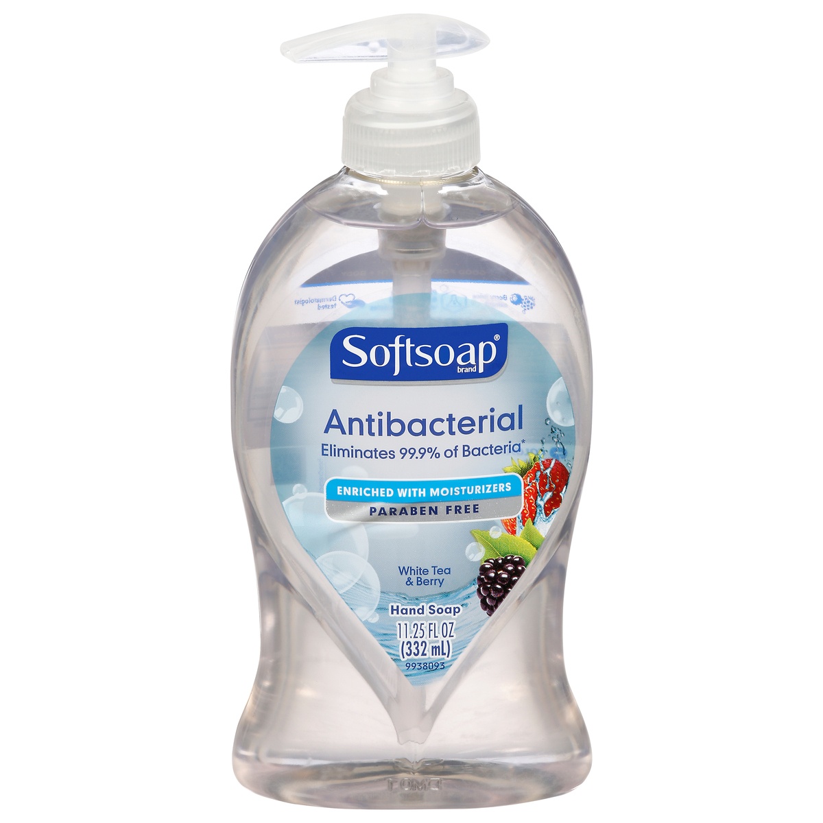 slide 1 of 1, Softsoap Antibacterial Liquid Hand Soap Pump - White Tea & Berry - 11.25 fl oz, 11.25 fl oz