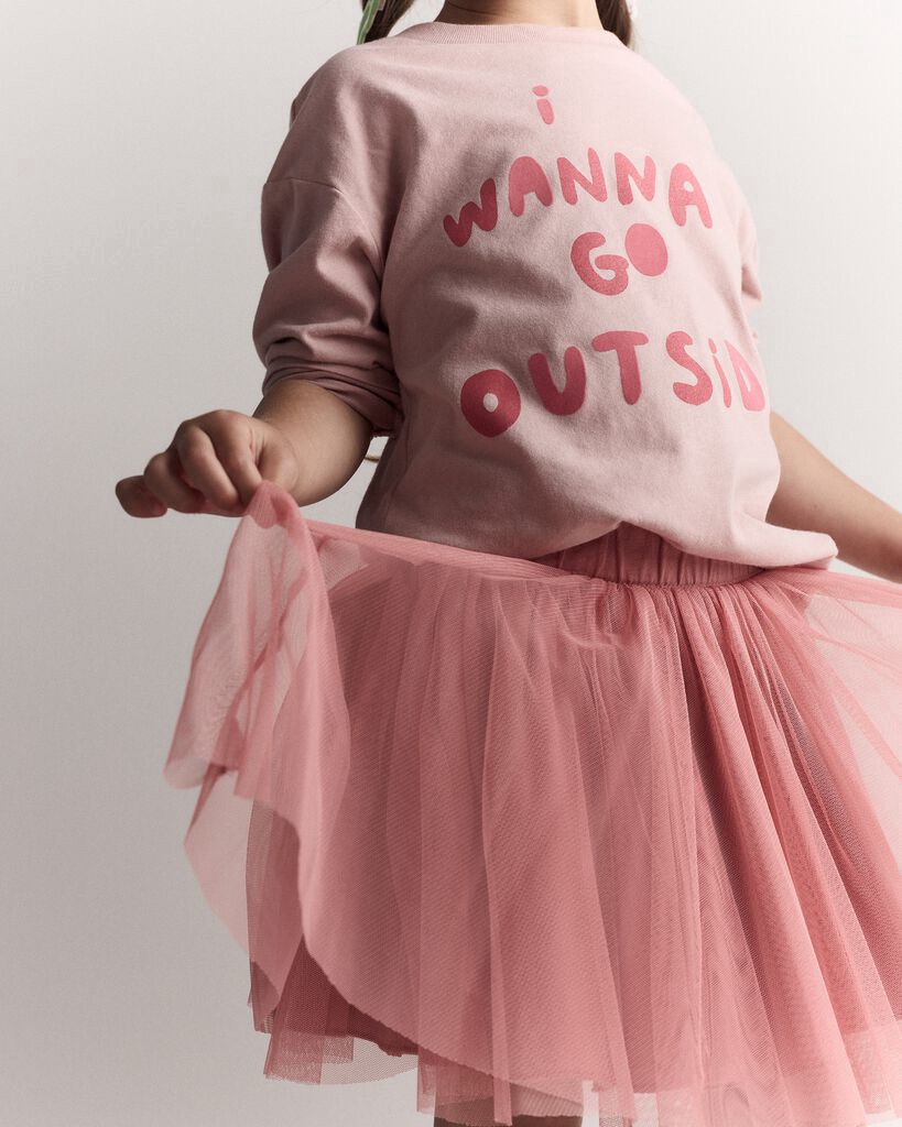 slide 6 of 6, Otteravenue Toddler Girl Avenue Twirl™ Mini Skirt with Tulle - Pink Pink 6, 1 ct