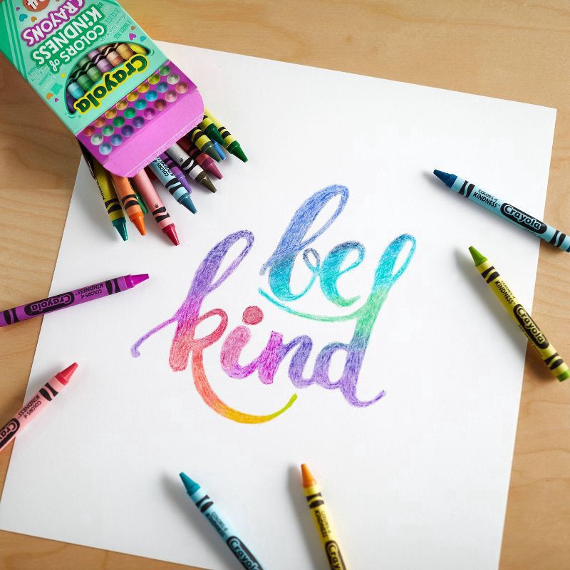 slide 3 of 6, Crayola Colors of Kindness Crayons, Assorted Colors, Nontoxic, 24 ct