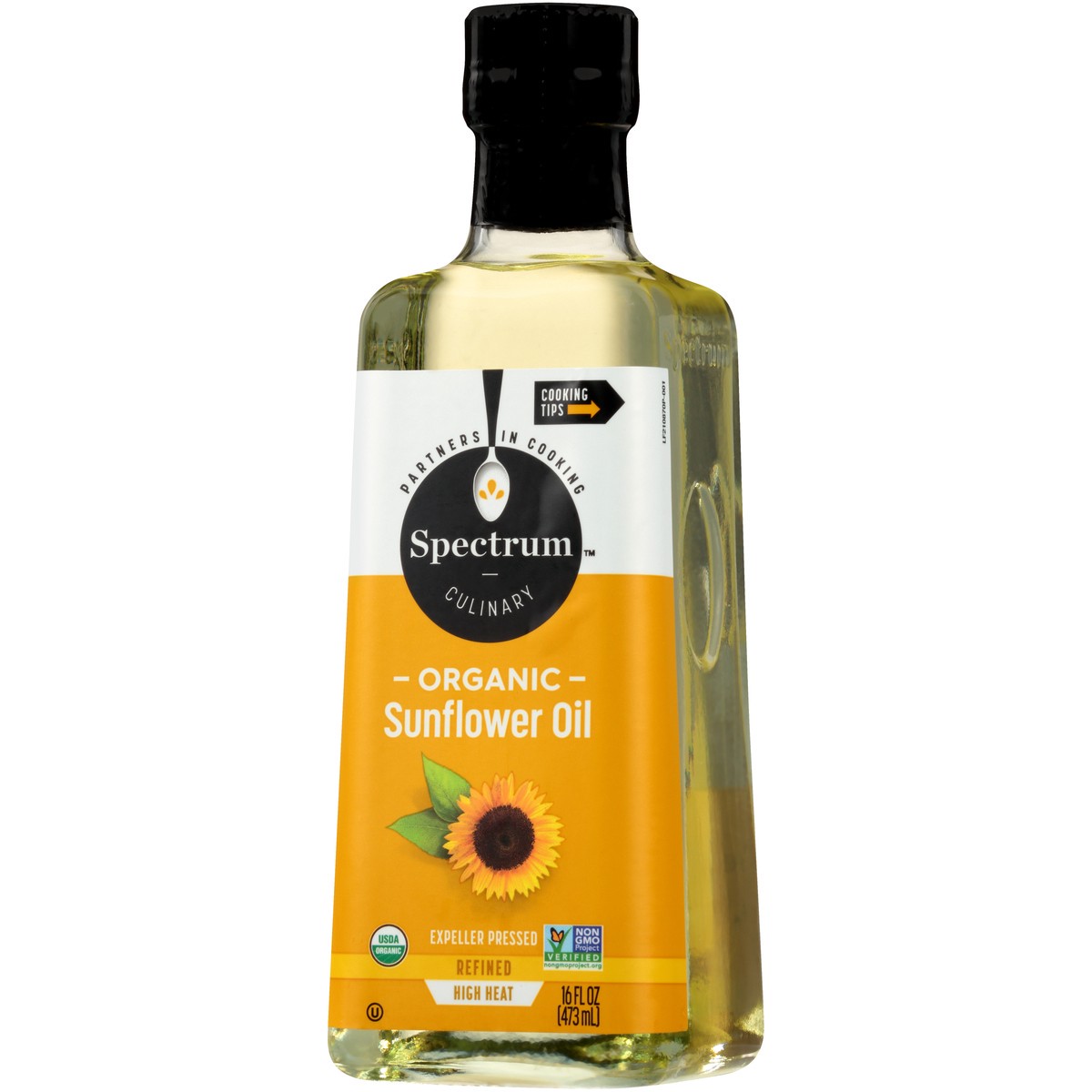 slide 6 of 9, Spectrum Culinary Organic Sunflower Oil 16 fl. oz. Bottle, 16 fl oz