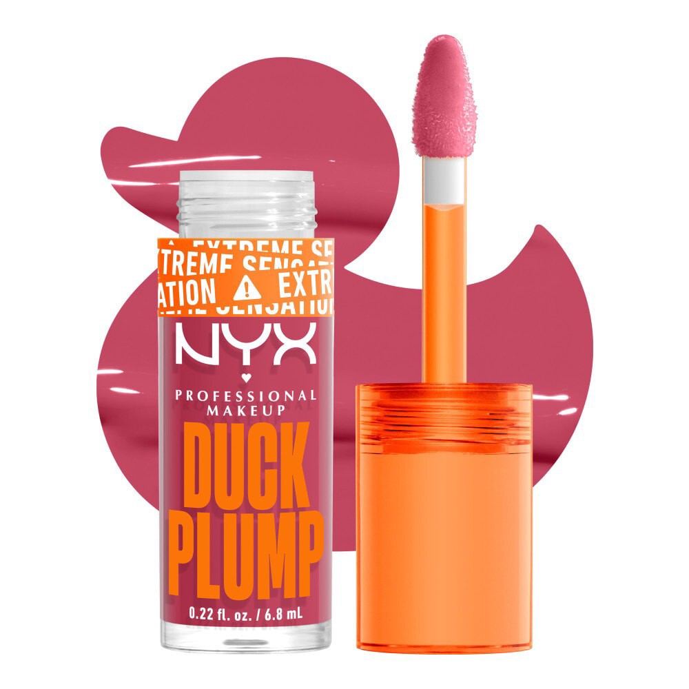 slide 4 of 6, NYX Professional Makeup Duck Plump Lip Gloss 09 Strike A Rose, 0.23 fl oz