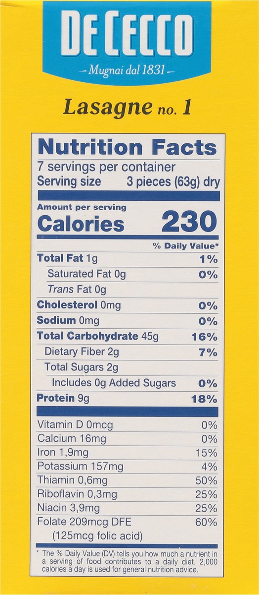 slide 5 of 13, De Cecco No. 1 Slow Dried Lasagne - 16 oz, 16 oz