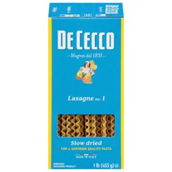 De Cecco No. 1 Lasagne 1 lb