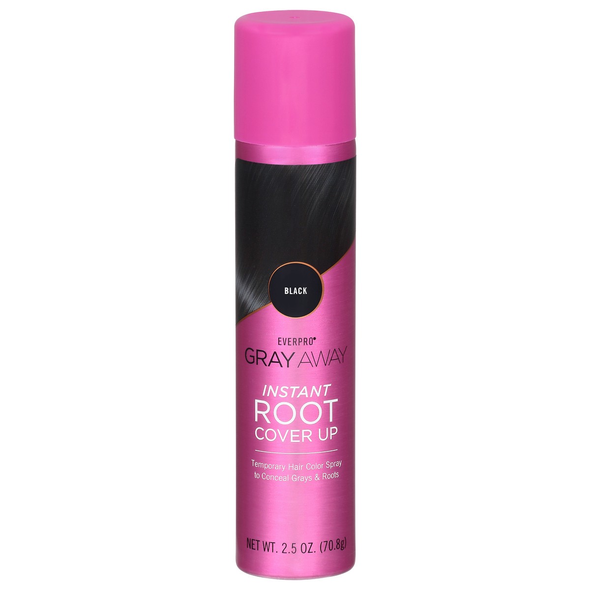 slide 9 of 13, Everpro Gray Away Black Temporary Hair Color Spray 2.5 oz, 2.5 oz