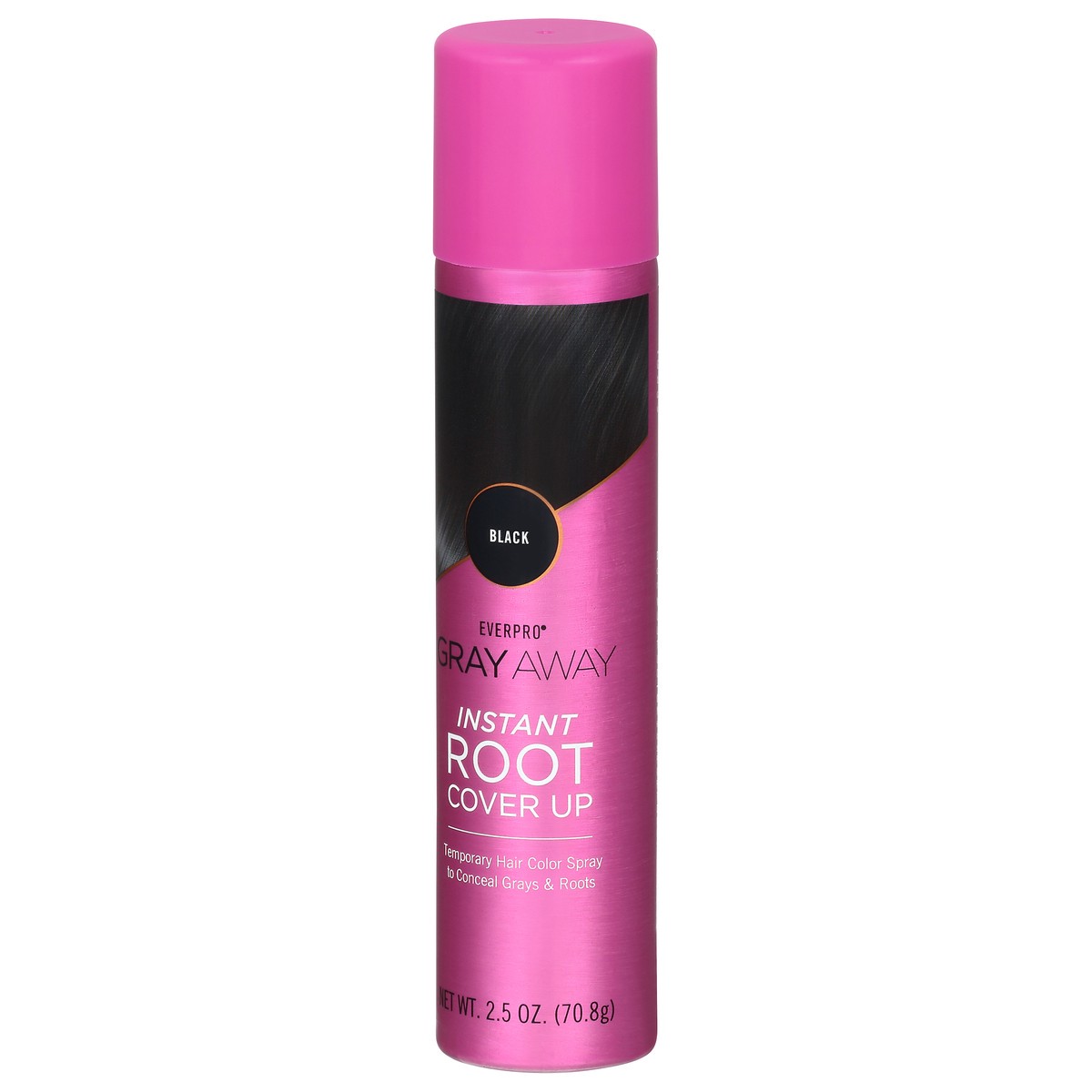 slide 5 of 13, Everpro Gray Away Black Temporary Hair Color Spray 2.5 oz, 2.5 oz