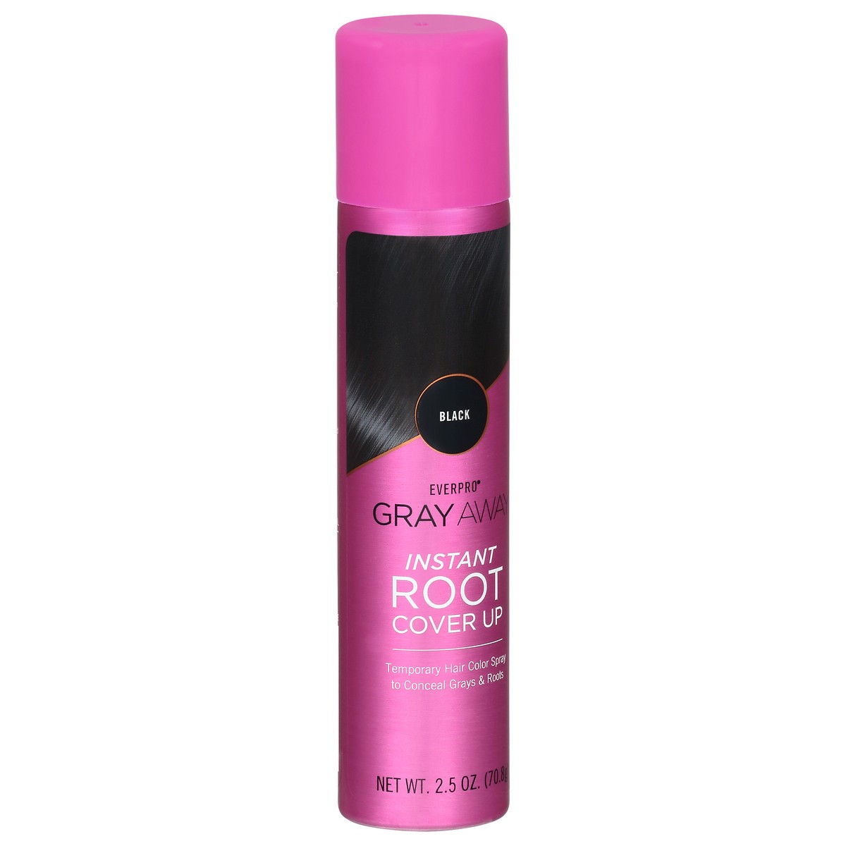 slide 4 of 13, Everpro Gray Away Black Temporary Hair Color Spray 2.5 oz, 2.5 oz