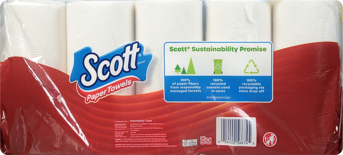 slide 7 of 10, Scott Paper Towels, Choose-A-Sheet, 15 Double Rolls = 30 Regular Rolls (108 Sheets Per Roll), 15 ct