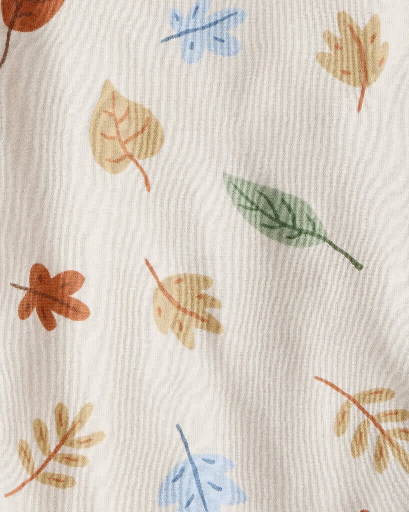 slide 2 of 4, Littleplanet Baby 2-Pack Organic Cotton Bodysuits Autumn Leaves, Newport Blue 18M, 1 ct