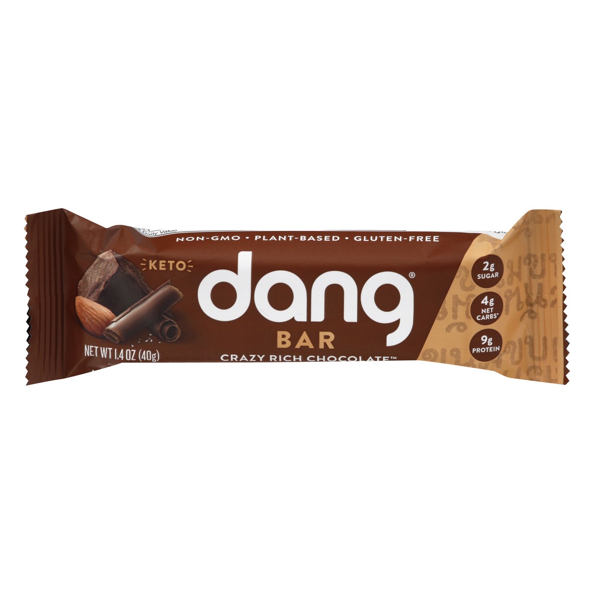 slide 1 of 9, Dang Bar With Sea Salt Crazy Rich Chocolate Bar 1.4 oz, 1.4 oz