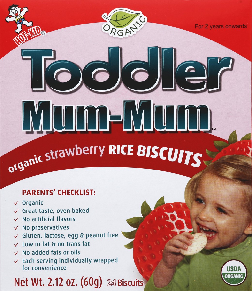 slide 1 of 5, Hot-Kid Rice Biscuits 24 ea, 2.12 oz