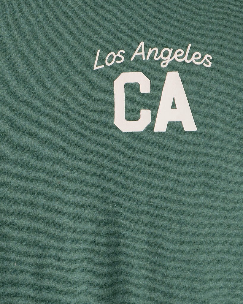slide 2 of 2, Carter's Carters Boys Los Angeles Long-Sleeve Graphic Tee - Green Green M, 1 ct